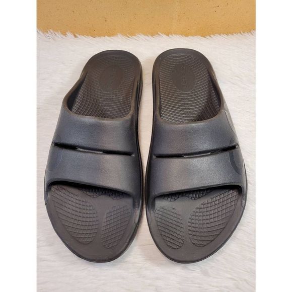Oofos Unisex OOahh Sport Slide Sandal- Black Matte- Size 39 EU/ 8W/ 6M main image 6